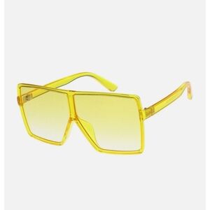 Yellow Oversized Square Sunglasses (43)